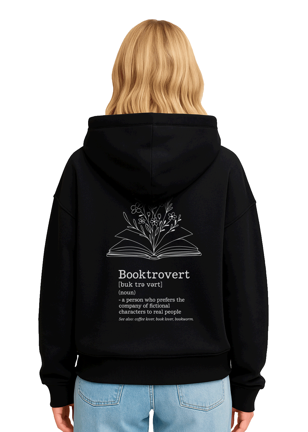Hoodie „Booktrovert“