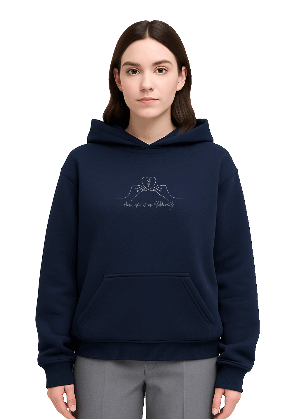 Hoodie „Mein Herz ist ein Schlachtfeld“